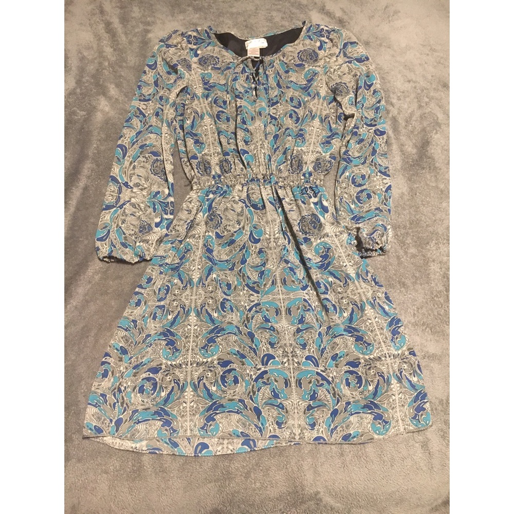 Grey and Blue Dress